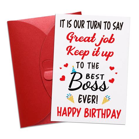 Birthday Card For Boss Printable Printable World Holiday/happy Birthday ...