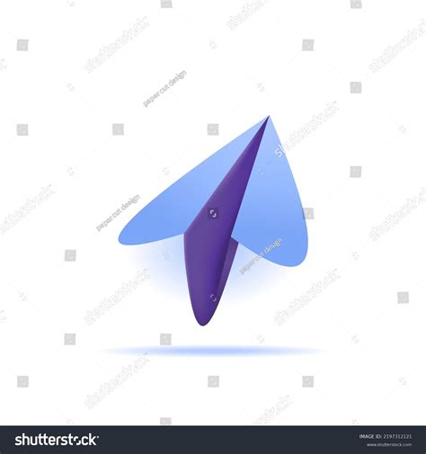 Paper Airplane Symbol Icon About Sender Stock Vector (Royalty Free ...