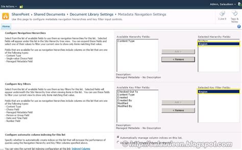 Managed Metadata 的图像结果