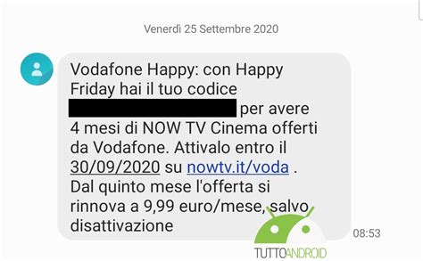 Vodafone Happy Friday: ecco i premi del 25 settembre