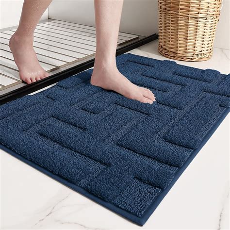 Navy Blue Bathroom Rugs