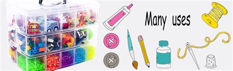 Buy Riva Enterprise 3-Tier Stackable Storage Container Box with 30 ...