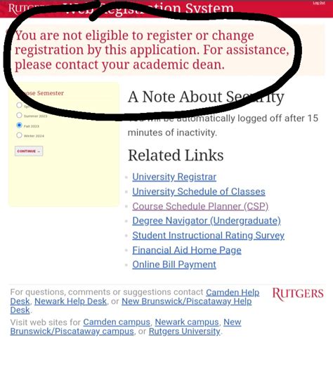 Why can't I register for my courses? : r/rutgers