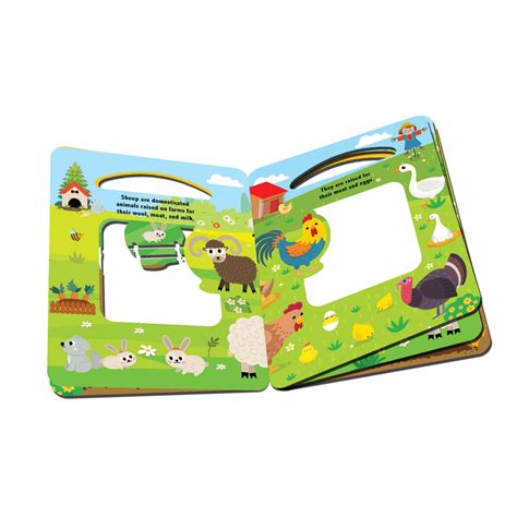 Die Cut Window Board Book - At the Farm : Children Educational Picture
