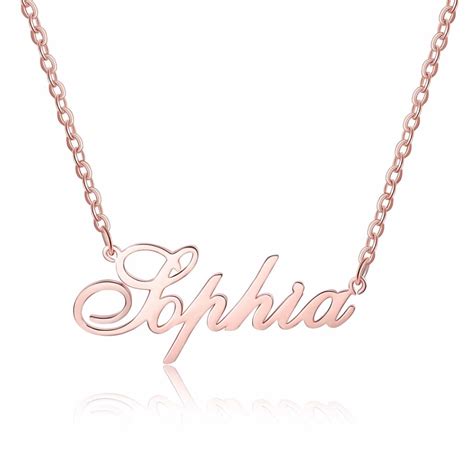 Personalized Nameplate Necklace - Gold, Silver & Rose Gold | FARUZO