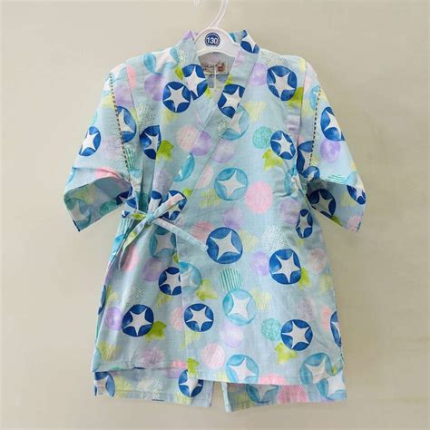 お子様用甚平 朝顔柄 130c用 水色 Children's Summer Festival Jinbei | あさひや木更津