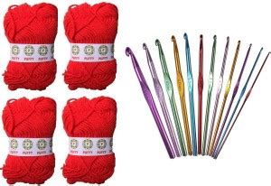puffy Hand Knitting Art Craft Soft Fingering Crochet Hook Yarn, Needle ...
