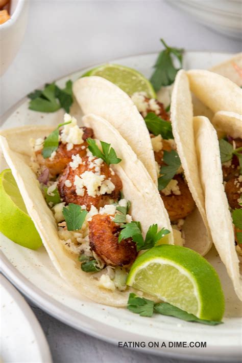 Blackened Shrimp Tacos - Eating on a Dime