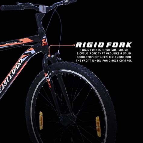 Premium City Single Speed | 27.5T Mountain Bike/Cycle - Black/Orange C ...