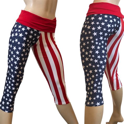 American Flag Pants Women