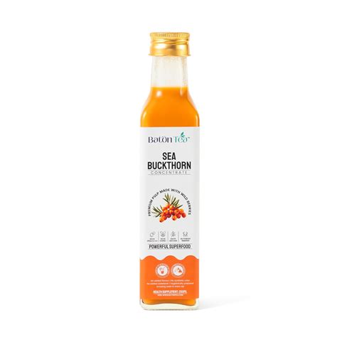 Baton Himalayan Sea Buckthorn Pulp (250ml) – 100% Pure Berry ...