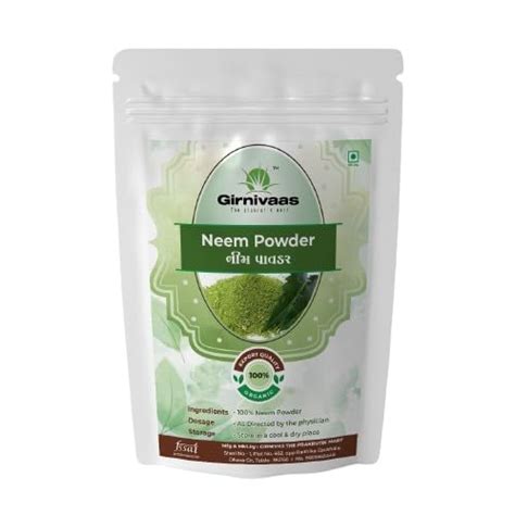 Nature 100% Pure Neem Leaves Powder 100 Grams (Sun Dried & Stemless ...