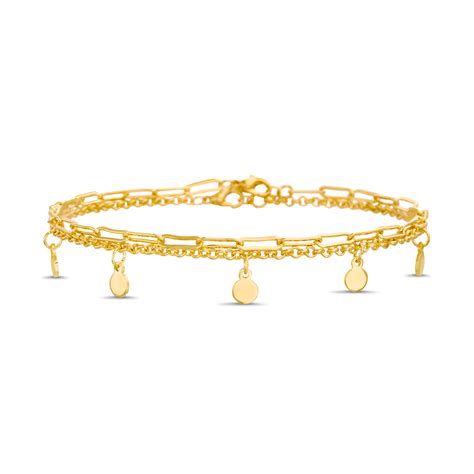 The Cable Charm Duo Anklet – Aquamir Jewelry