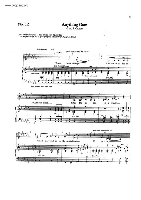 Cole Porter-Anything Goes Sheet Music pdf, - Free Score Download ★