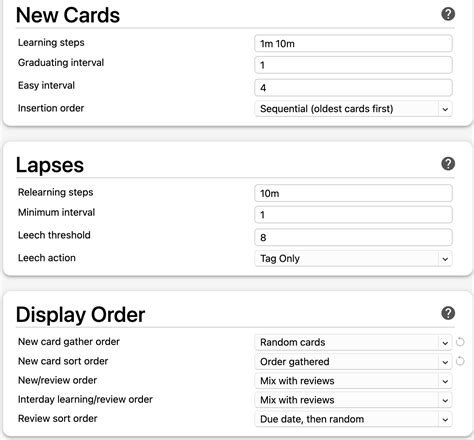 Anki Settings : r/Anki