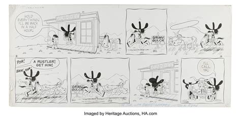 Tom K. Ryan - Tumbleweeds Sunday Comic Strip Original Art, dated | Lot ...