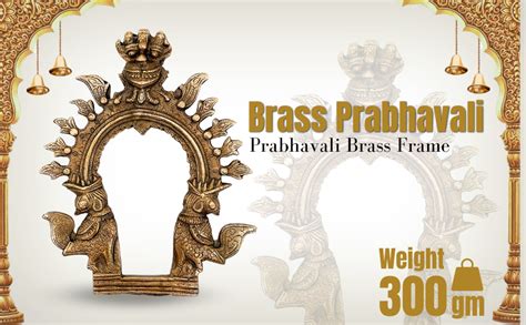 Buy Bhunes Brass Small Prabhavali Arch Frame – Wall Hanging Prabhawali ...