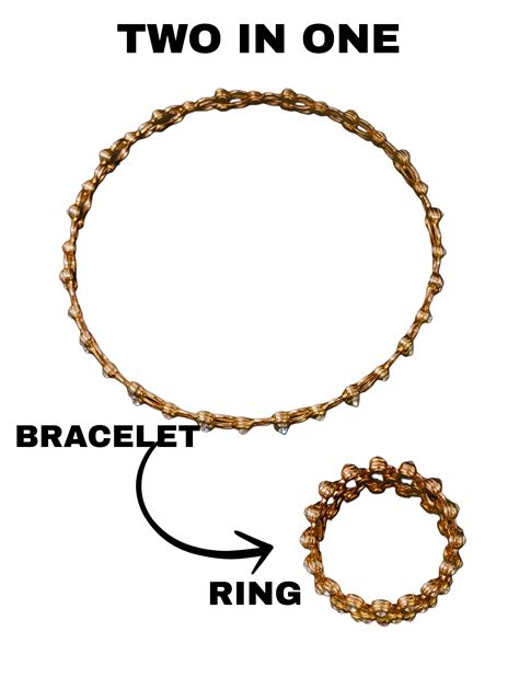 Magic 2-in-1 Convertible Ring-to-Bracelet Statement Piece – Rukmi