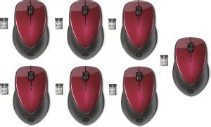 HP Wireless Mouse X4000 with Laser Sensor (Ruby Red) (Pack of 7 ...