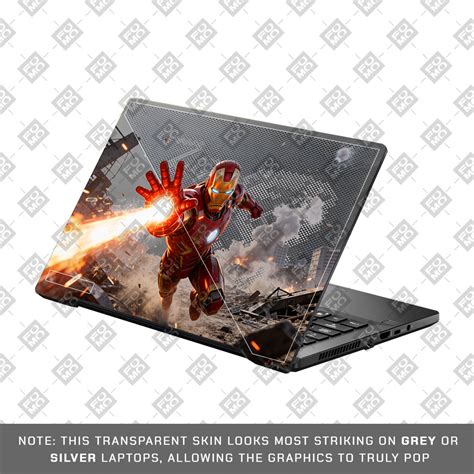 Transparent Iron Fist Asus ROG Zephyrus G14 GA401 Laptop Skin