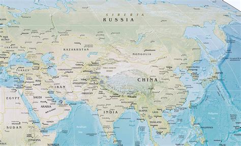 Maps of Asia and Asia countries | Political maps, Administrative and Road maps, Physical and ...