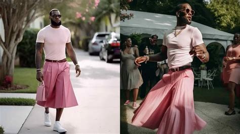Did Lebron James Wear a Pink Skirt - glamourground