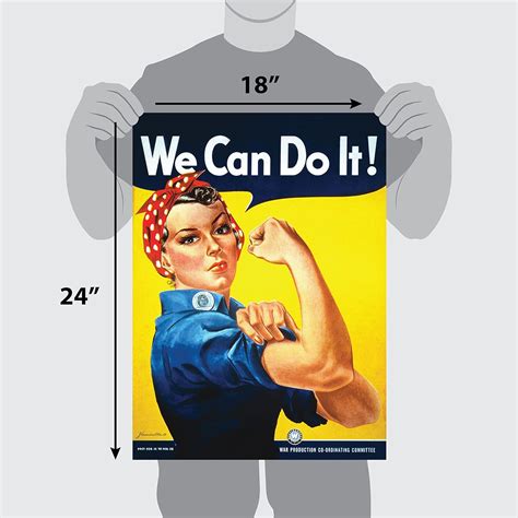 Rosie the Riveter World War 2 Poster - Laminated Bahrain | Ubuy