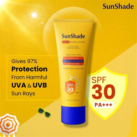 Buy Leeford Sunshade Ultra Block Sunscreen Lotion SPF 30 PA+++| Broad ...