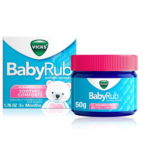 Vicks BabyRub, Soothing Chest Rub Ointment with Aloe & Eucalyptus, Safe ...
