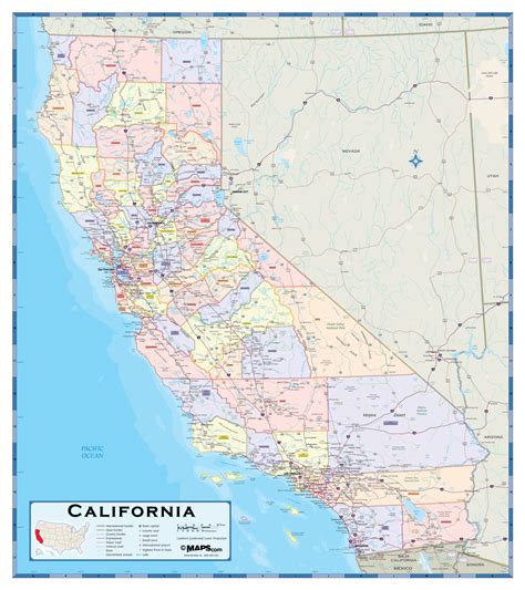 Maps Of Counties In California California County Map