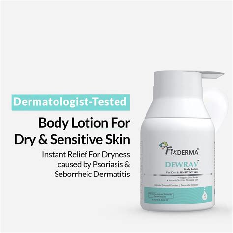 Fixderma Dewrav Body Lotion for Dry & Sensitive Skin | Gentle Hydration ...
