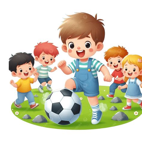 Happy Children S Day Child Play Foodball, Happy Children, Children Paly ...