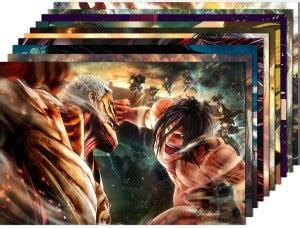 Big Anime Posters For Room Walls Set Of 10 Unframed Posters (Attack on ...