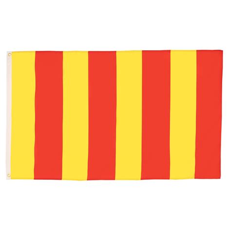 Yellow Red Striped Flag