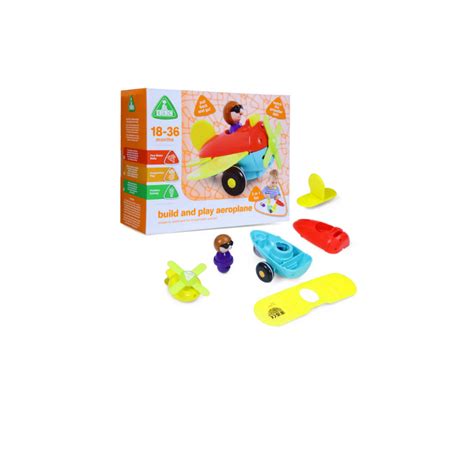ELC Build & Play Aeroplane Multicolour 18M+ – Rainbow Toys