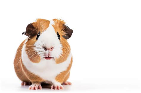 Premium AI Image | Cute guinea pig on a white background