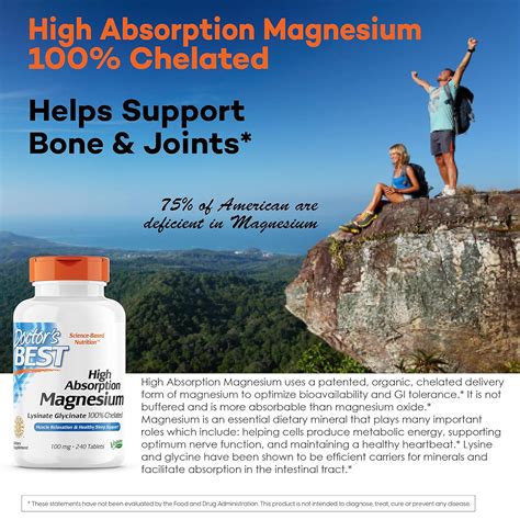 Doctor’s Best High Absorption Magnesium, 100 mg, 240 Tablets – Vitamin ...