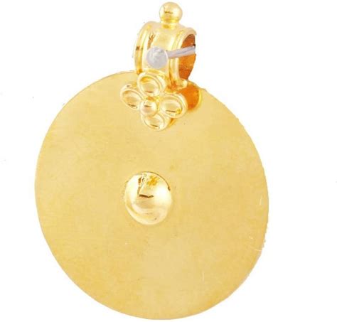 Chahat Jewellers Plate Bottu Thali 22kt Yellow Gold Price in India ...