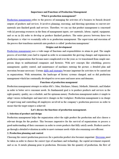 Image result for Functions of Production Management