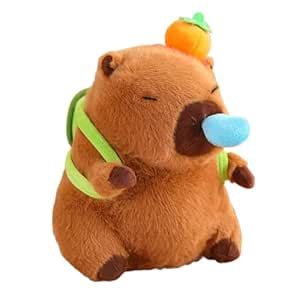 bnf Plush Capybara Doll with Pullable Snot Bubbles Capybara Stuffed Toy ...