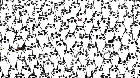 You have hawk eyes if you can spot three pandas without sunglasses in 8 ...