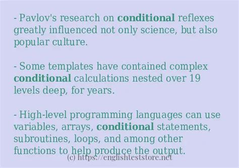 Conditional Examples 的图像结果