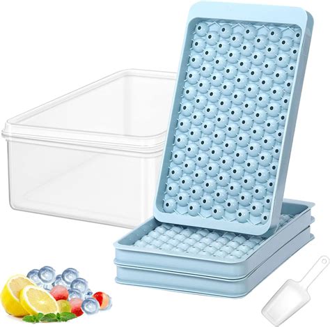 Amazon.com: Mini Ice Cube Trays for Freezer,Small Ice Tray with Lid and ...