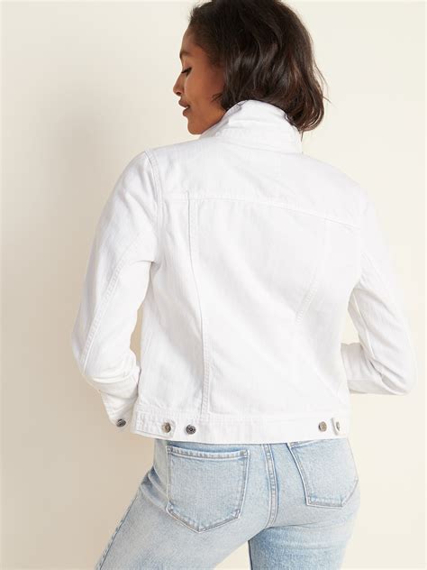 Womens White Jean Jackets at Victoria Otero blog
