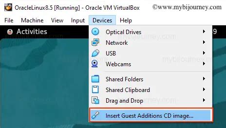 Image result for Oracle VM VirtualBox Install Guest Additions