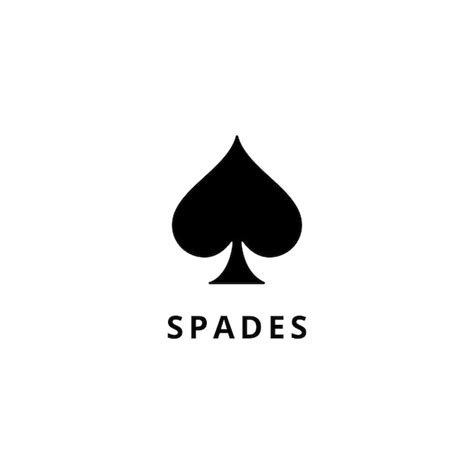 Karten-Pik-Symbol | Premium Vektor