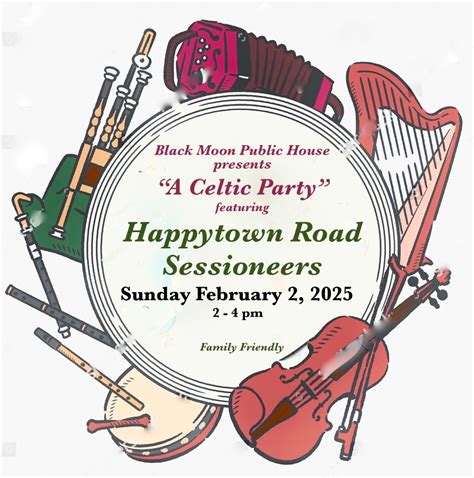Celtic Party & Sunday Roast At Black Moon Public House, 142 Main Street ...