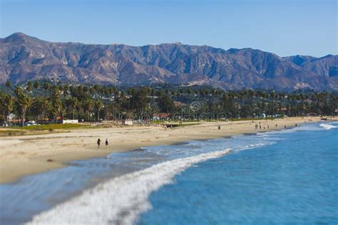Beautiful View of Santa Barbara Ocean Front Walk, with Beach and Marina ...