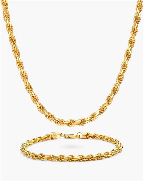 Gold Rope Chains For Men | JAXXON