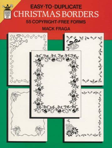 Buy Easy-to-Duplicate Christmas Borders: 55 Copyright-Free Forms (Dover ...